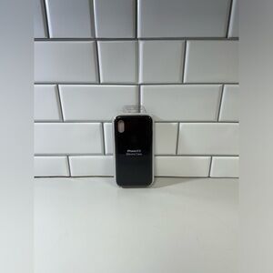 Black Apple IPhone X phone case